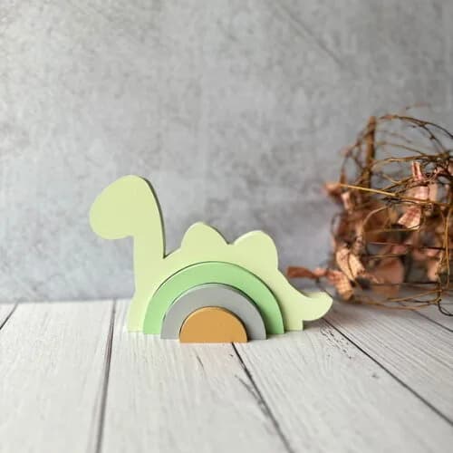 Dinossauro -arco Íris de Mesa - Decoração Bebê