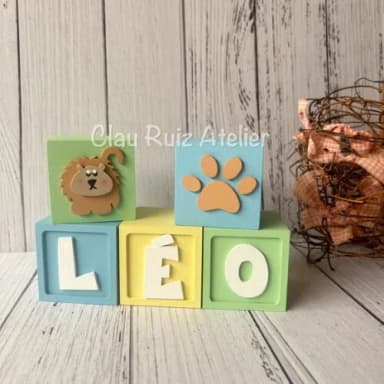 Safari Cubos 6x6cmts - Decoração Bebè