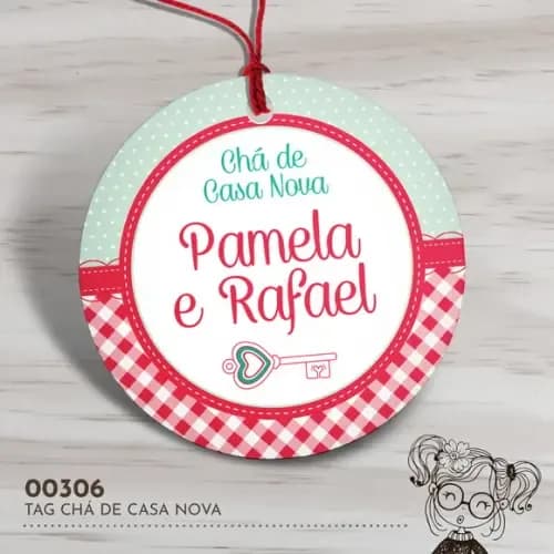 Tag Redonda Chá de Casa Nova - 00306
