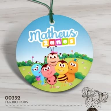 Tag Redonda Bichikids - 00332