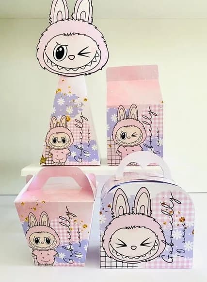 Kit 60 Lembrancinhas Labubu