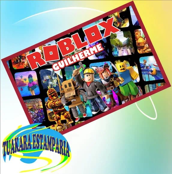Jogo Americano Infantil Personalizado Roblox - Kit c/ 2 Unid