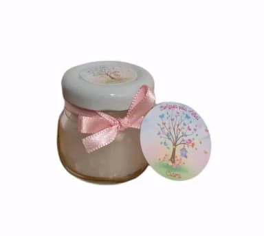 Lembrança Maternidade Vela Vegetal Aromática Vidro Jardim