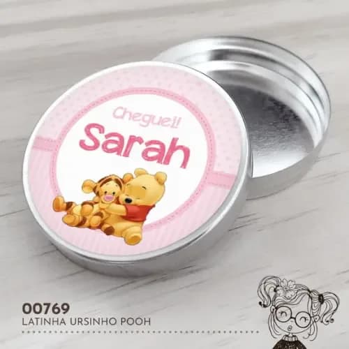 Latinha Adesivada Ursinho Pooh - 00769