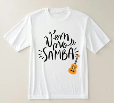 Camiseta Vem Pro Samba