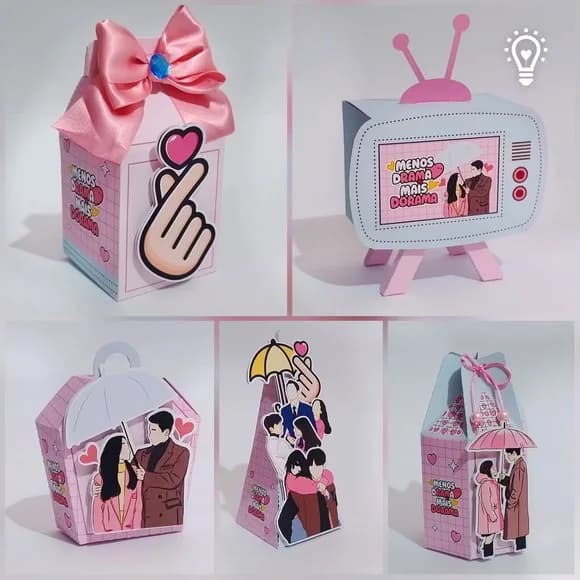 Kit 60 Lembrancinhas Dorama