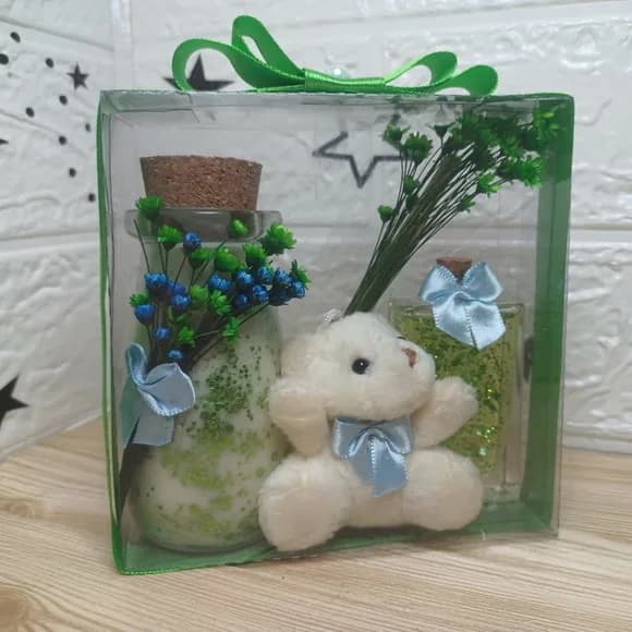 Kit Vela Aromática com Aromatizador com Glitter