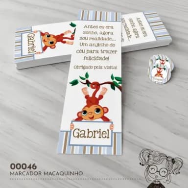 Marcador de Livro Macaquinho - 00046