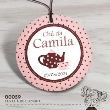 Tag Redonda Chá de Cozinha - 00059