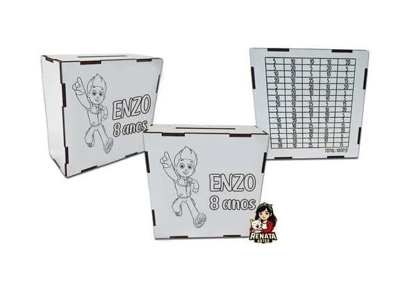 Cofrinho Personalizado Patrulha Canina Lembrancinha