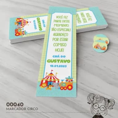 Marcador de Livro Circo - 00040