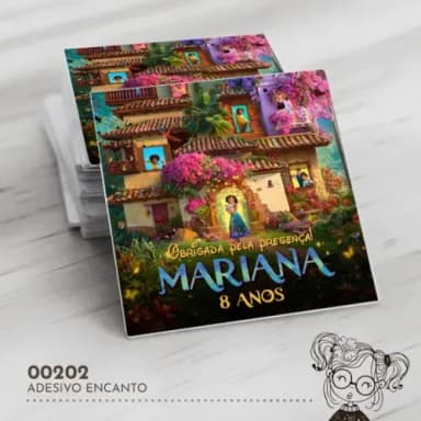 Adesivo Quadrado Encanto - 00202