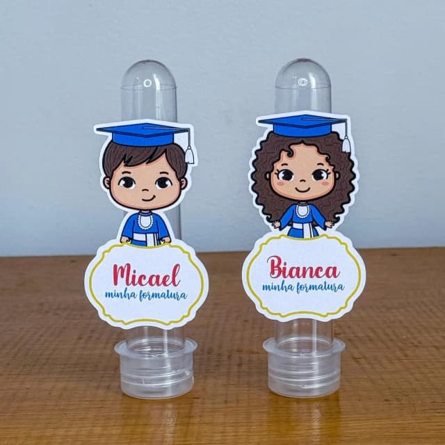 Apliques para Tubetes Personalizados ABC - Decoração de Festa | Lembrancinhas | Aniversário | Personalizados
