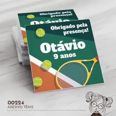 Adesivo Quadrado Tênis - 00224