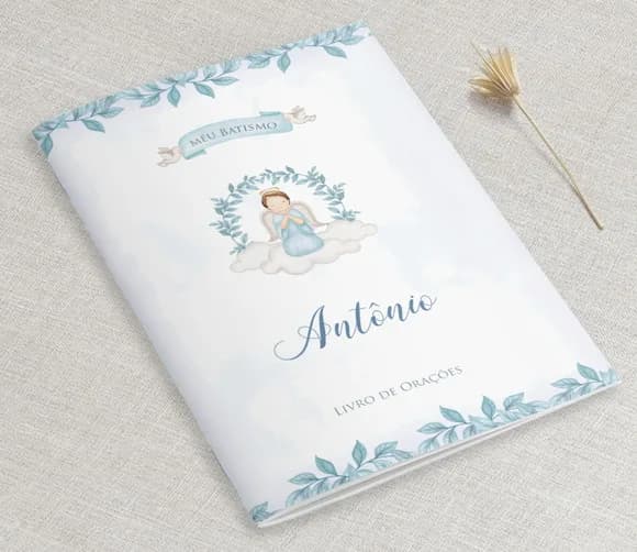 Livrinho De Orações Para Batizado - Divino Azul