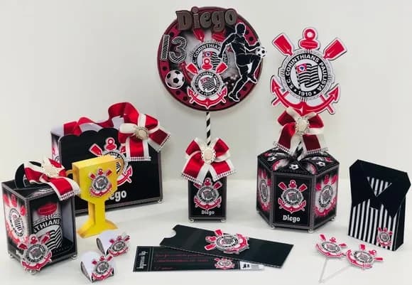 Kit 60 Lembrancinhas Corinthi. Ans