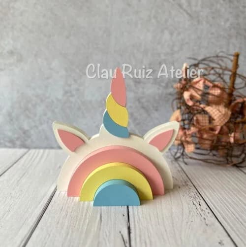 Arco Íris de Mesa Decoração Bebê
