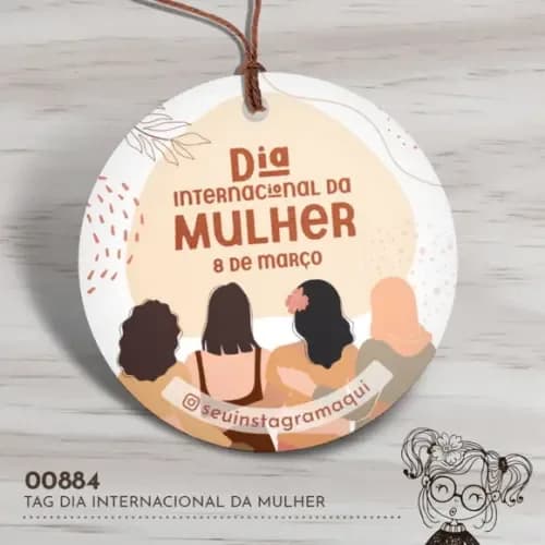 Tag Redonda Dia Internacional da Mulher - 00884