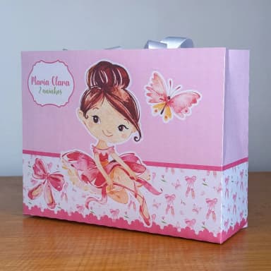 PEGUE E MONTE - Sacolinhas Personalizadas BAILARINA - Decoração de Festa | Lembrancinhas | Aniversário | Personalizados