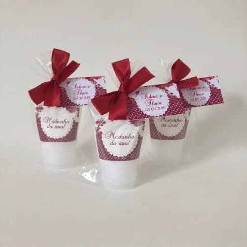 Lembrança para Madrinha de Casamento Hidratante Marsala