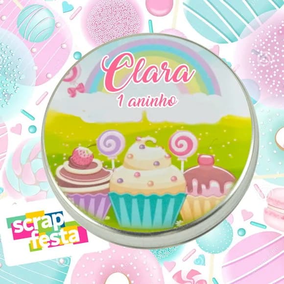 Latinhas Personalizada Festa Confeitaria