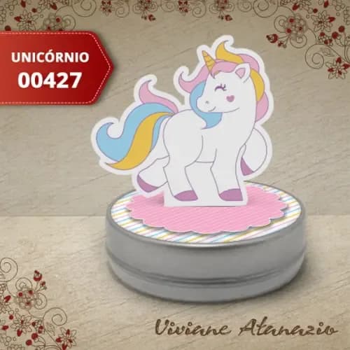 Latinha 3d Unicórnio - 00427
