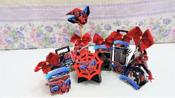 Kit 30 Lembrancinhas Homem Aranha