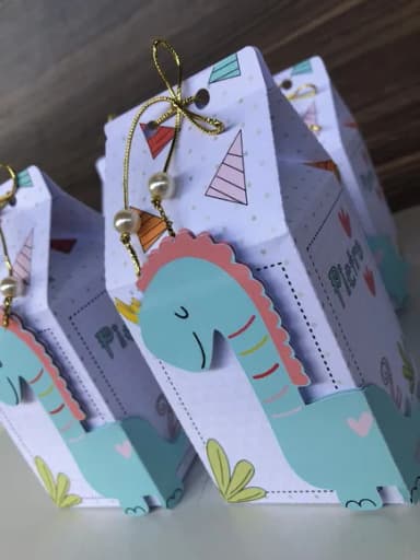Kit 45 Lembrancinhas Dino Aquarela