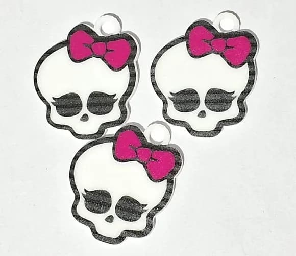 Aplique Caveira Monster High - 5 Unidades