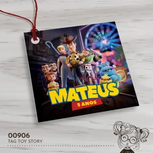Tag Quadrada Toy Story - 00906