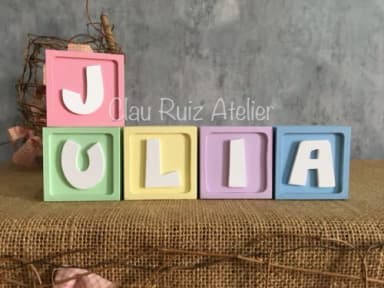 Cubos Personalizados Pocoyo 6x6 cm - Decoração de Festa Infantil e Quarto de Bebê em MDF