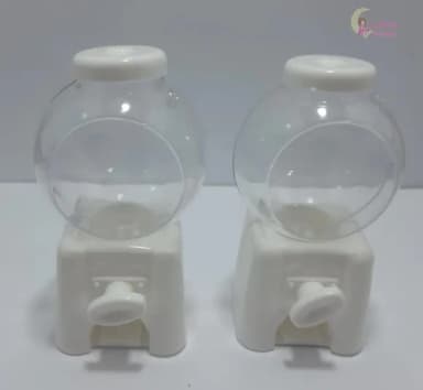 Baleiro Candy Machine Branco - 10cm - pct c/2 unid