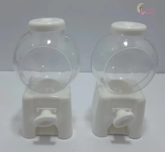 Baleiro Candy Machine Branco - 10cm - pct c/2 unid