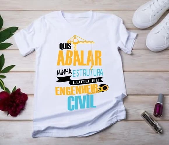 Camiseta Engenheiro Civil Unissex - Presente Eng.civil