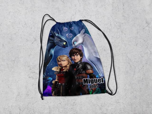Mochilinha Personalizada Como Treinar o seu Dragão