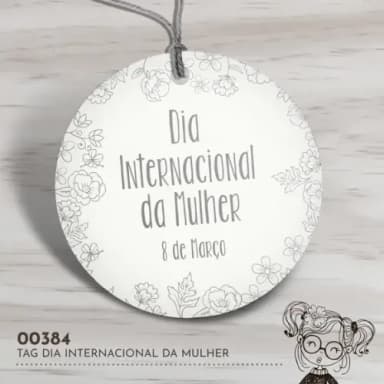 Tag Redonda Dia Internacional da Mulher - 00384