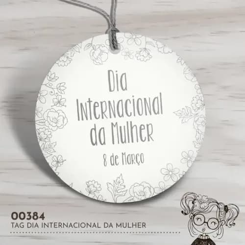Tag Redonda Dia Internacional da Mulher - 00384