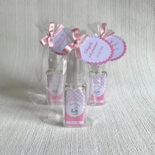 Álcool 70% Spray Lembrancinha Gatinha Marie