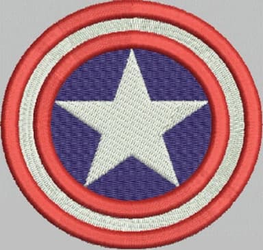 Matriz de Bordado Escudo Capitão América