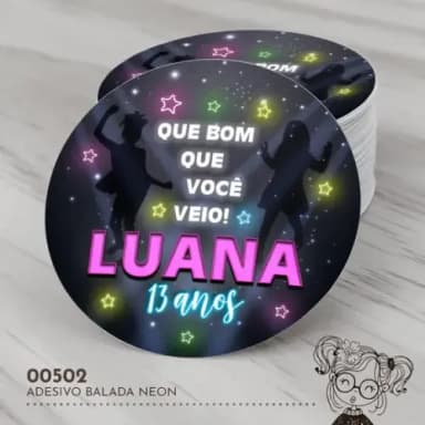 Adesivo Redondo Balada - 00502