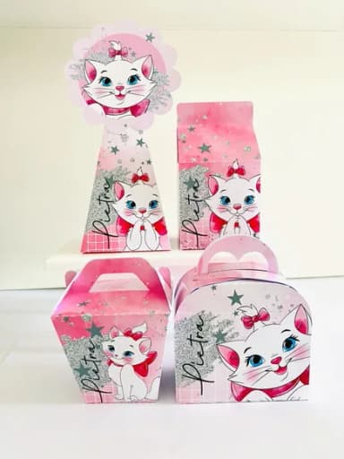 Kit 30 Lembrancinhas Gatinha Marie