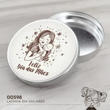 Latinha Adesivada Dia das Mães - 00598