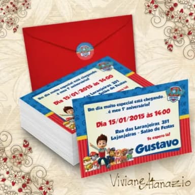 Convite Patrulha Canina - 00294