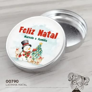 Latinha Adesivada Natal - 00790
