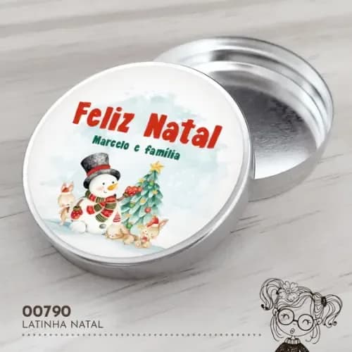 Latinha Adesivada Natal - 00790