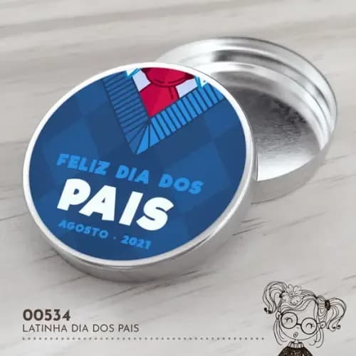 Latinha Adesivada Dia dos Pais - 00534