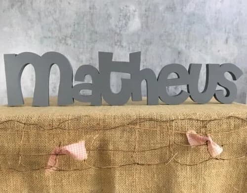Letras de MDF -Nomes Linha CH