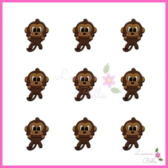 Aplique Macaquinho emborrachado - Pcts c/7 unds
