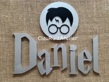 Harry Potter Letras + Quadro de Parede