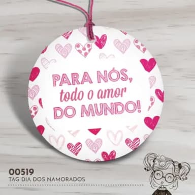 Tag Redonda Dia dos Namorados - 00519